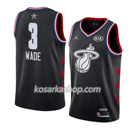 Dres Miami Heat Dwyane Wade 3 2019 All-Star Jordan Brand Crna Swingman